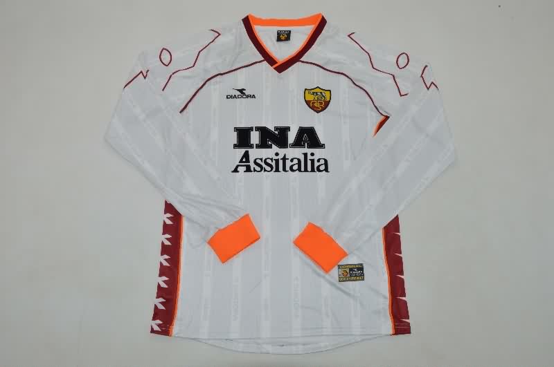 AAA(Thailand) AS Roma 1999/00 Away Retro Long Sleeve Soccer Jersey