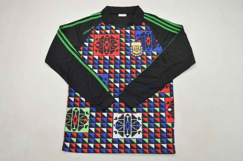AAA(Thailand) Argentina 1990 Goalkeeper Retro Long Sleeve Soccer Jersey
