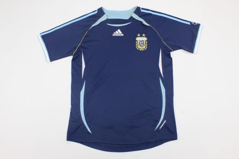 AAA(Thailand) Argentina 2006 Away Retro Soccer Jersey (Player)