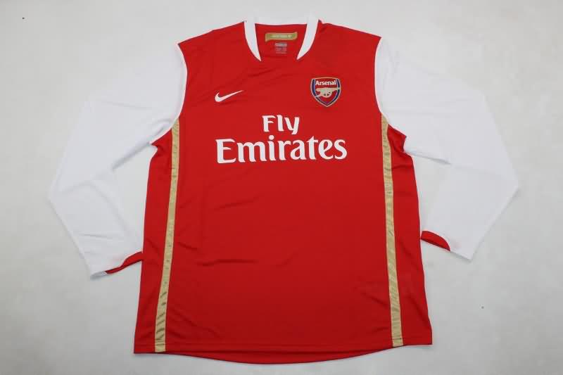 AAA(Thailand) Arsenal 2006/07 Home Long Sleeve Retro Soccer Jersey