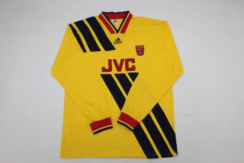 AAA(Thailand) Arsenal 1993/94 Away Retro Long Sleeve Soccer Jersey