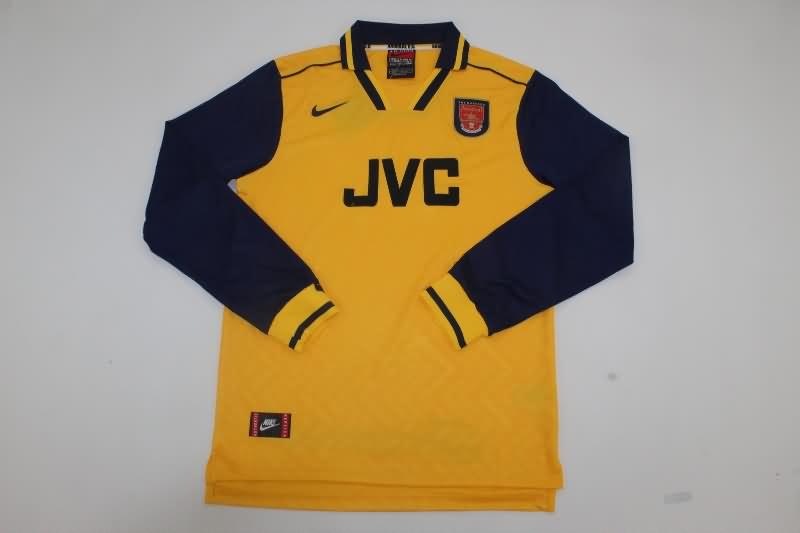 AAA(Thailand) Arsenal 1996/97 Away Long Sleeve Retro Soccer Jersey