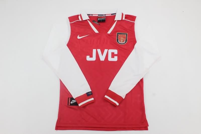 AAA(Thailand) Arsenal 1996/98 Home Long Sleeve Retro Soccer Jersey