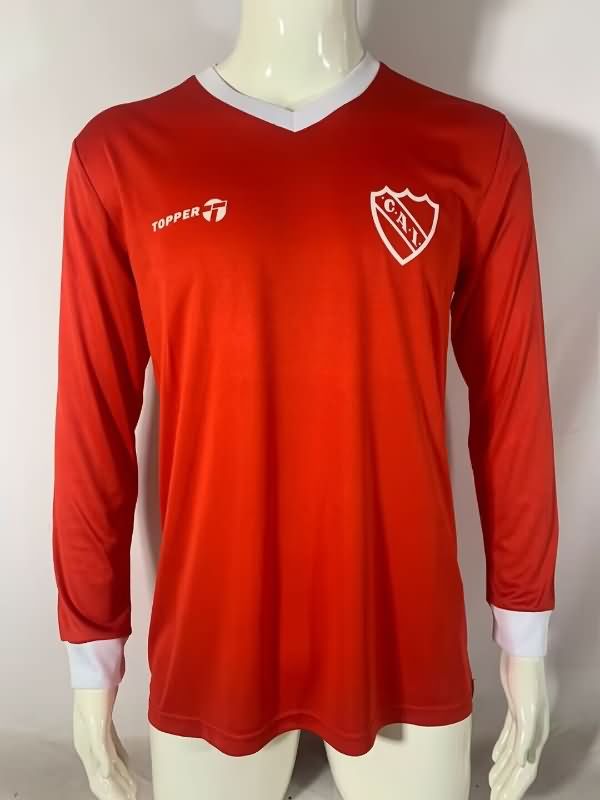 AAA(Thailand) Atletico Independiente 1982/85 Home Long Sleeve Retro Soccer Jersey