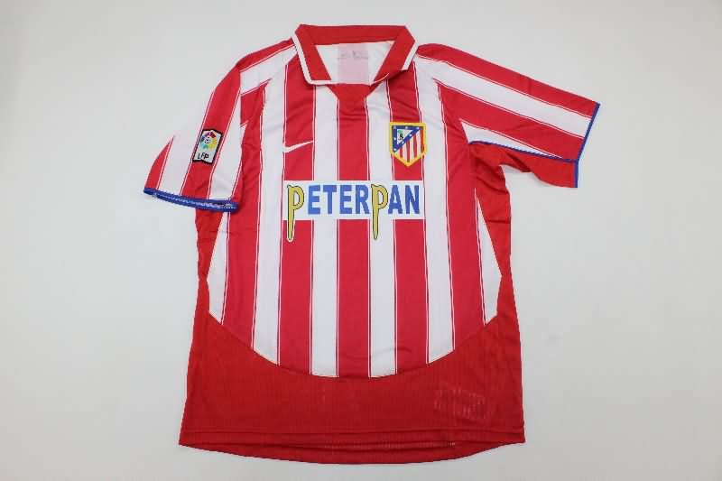 AAA(Thailand) Atletico Madrid 2003/04 Home Retro Soccer Jersey