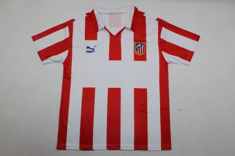 AAA(Thailand) Atletico Madrid 1989/90 Home Retro Soccer Jersey