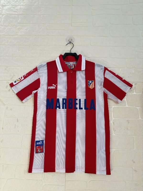 AAA(Thailand) Atletico Madrid 1997/98 Home Retro Soccer Jersey