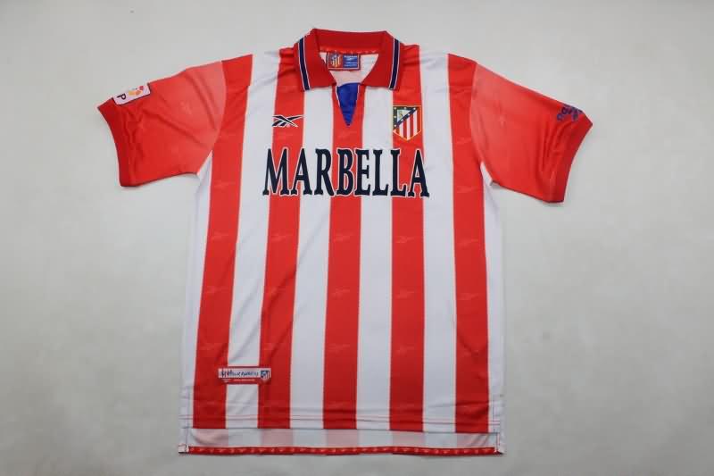 AAA(Thailand) Atletico Madrid 1998/99 Home Retro Soccer Jersey