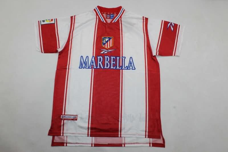 AAA(Thailand) Atletico Madrid 1999/00 Home Retro Soccer Jersey