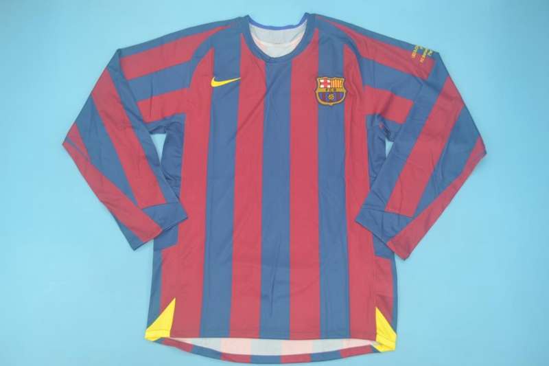 AAA(Thailand) Barcelona 2005/06 Home Retro Long Soccer Jersey