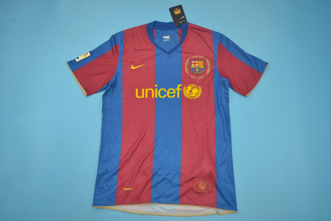 AAA(Thailand) Barcelona 2007/08 Home Retro Soccer Jersey