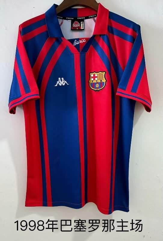 AAA(Thailand) Barcelona 1998 Home Retro Soccer Jersey