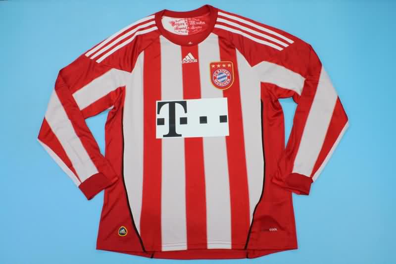 AAA(Thailand) Bayern Munich 2010/11 Home Long Sleeve Retro Soccer Jersey