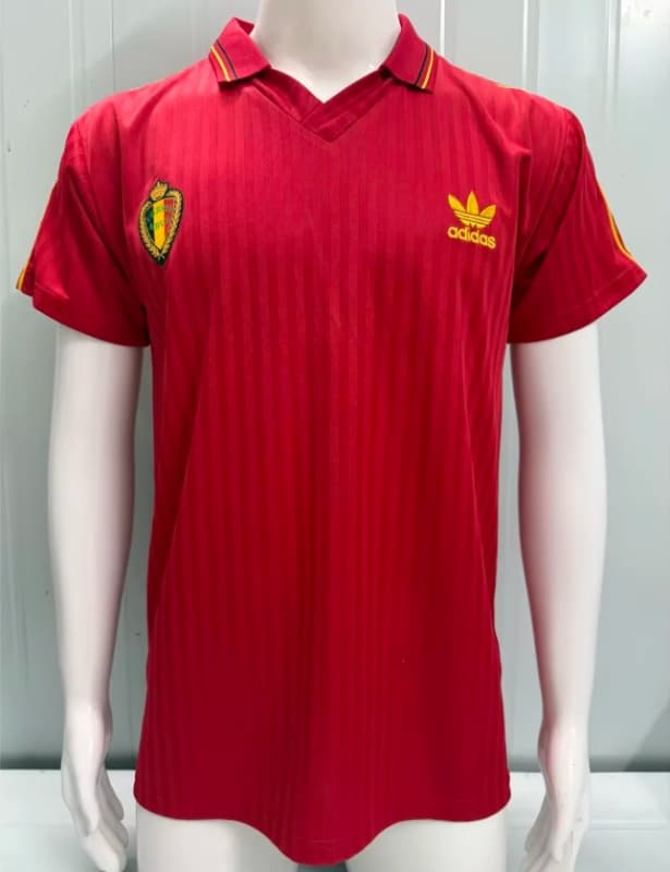 AAA(Thailand) Belgium 1990 Home Retro Soccer Jersey