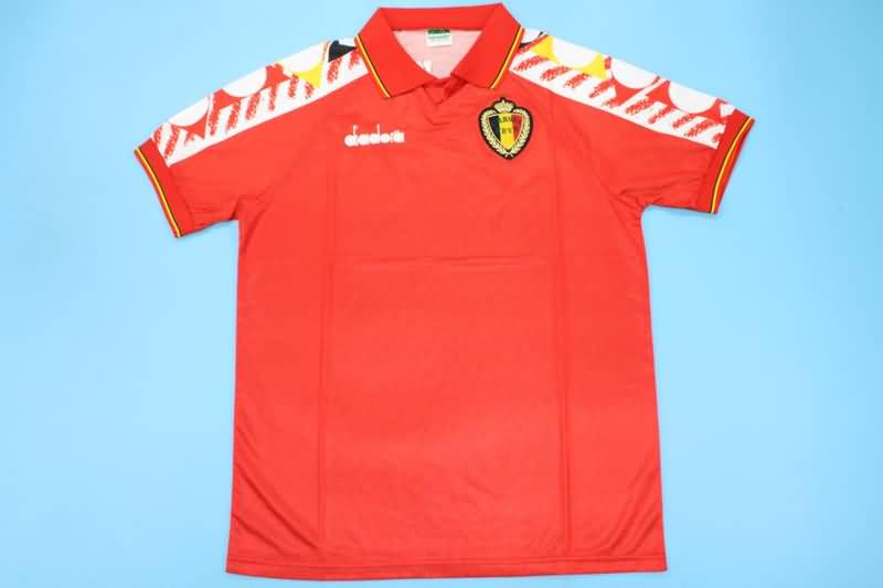 AAA(Thailand) Belgium 1995 Retro Home Soccer Jersey