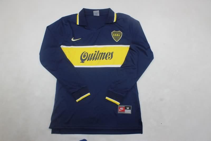 AAA(Thailand) Boca Juniors 1996/97 Home Long Sleeve Retro Soccer Jersey