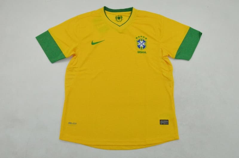 AAA(Thailand) Brazil 2012 Home Retro Soccer Jersey