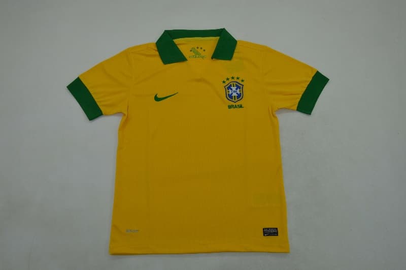 AAA(Thailand) Brazil 2013 Home Retro Soccer Jersey
