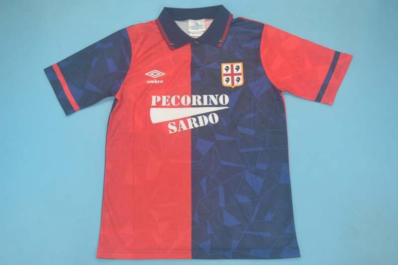 AAA(Thailand) Cagliari 91/92 Home Retro Soccer Jersey