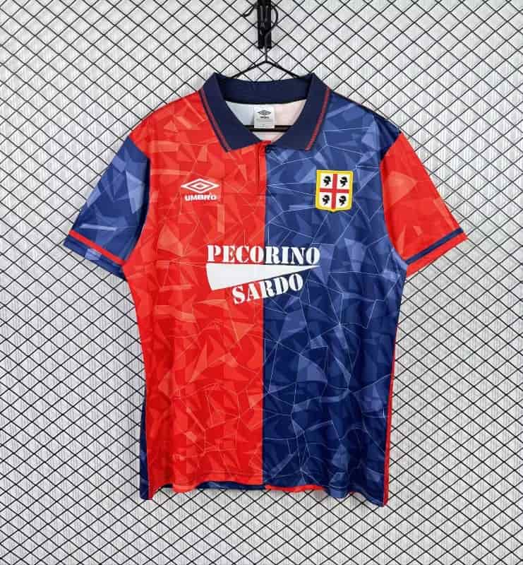 AAA(Thailand) Cagliari 1992/93 Home Retro Soccer Jersey