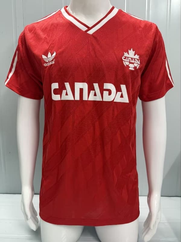 AAA(Thailand) Canada 1986 Home Retro Soccer Jersey
