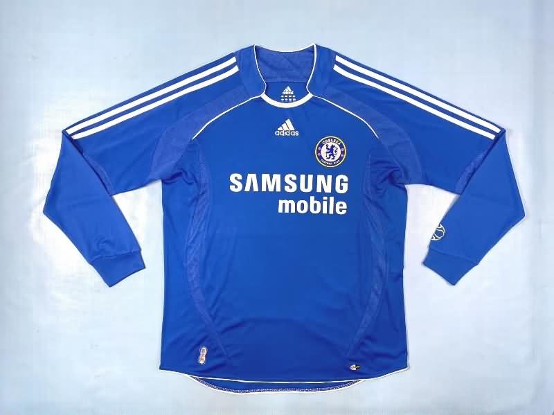 AAA(Thailand) Chelsea 2006/07 Home Long Sleeve Retro Soccer Jersey