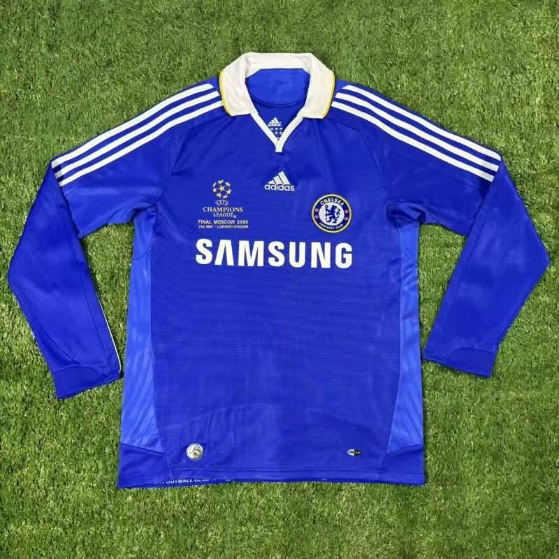 AAA(Thailand) Chelsea 2008/09 Home Final Long Retro Soccer Jersey