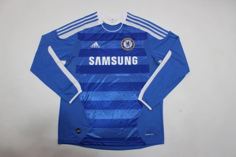 AAA(Thailand) Chelsea 11/12 Home Retro L/S Soccer Jersey
