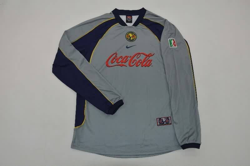 AAA(Thailand) Club America 2001/02 Third Long Sleeve Retro Soccer Jersey
