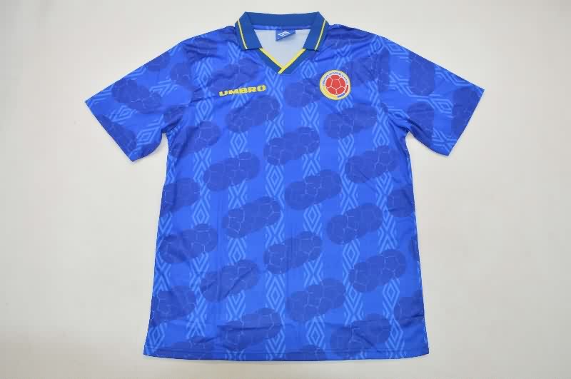 AAA(Thailand) Colombia 1994 Away Retro Soccer Jersey
