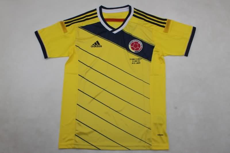 AAA(Thailand) Colombia 2014 Home Retro Soccer Jersey