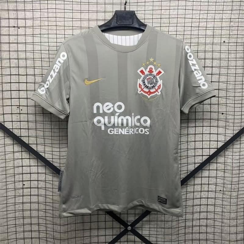 AAA(Thailand) Corinthians 2010 Goalkeeper Grey Retro Soccer Jersey