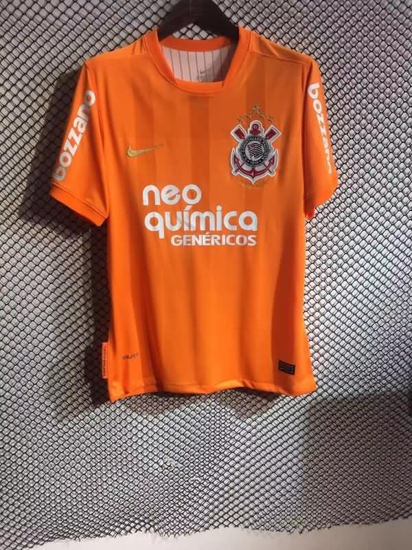 AAA(Thailand) Corinthians 2010 Goalkeeper Orange Retro Soccer Jersey