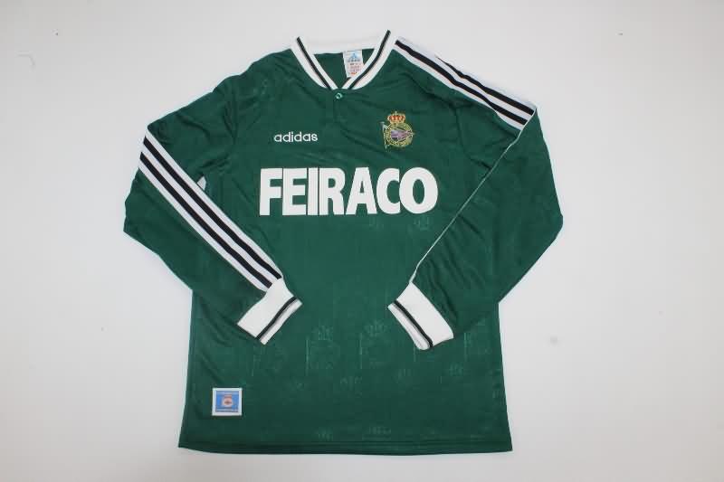 AAA(Thailand) Deportivo La Coruna 1999/00 Away Long Sleeve Retro Soccer Jersey