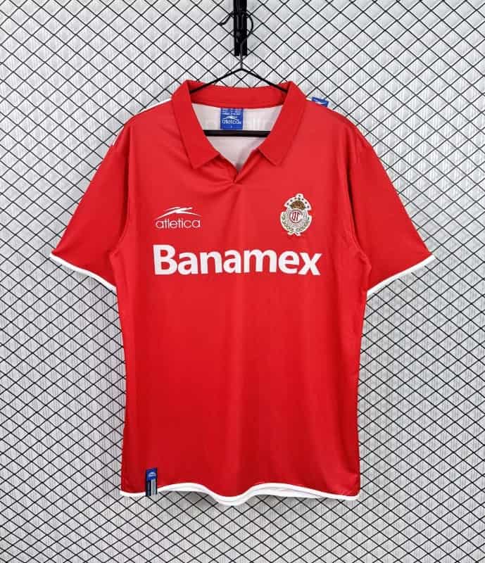 AAA(Thailand) Deportivo Toluca 2003/04 Home Retro Soccer Jersey