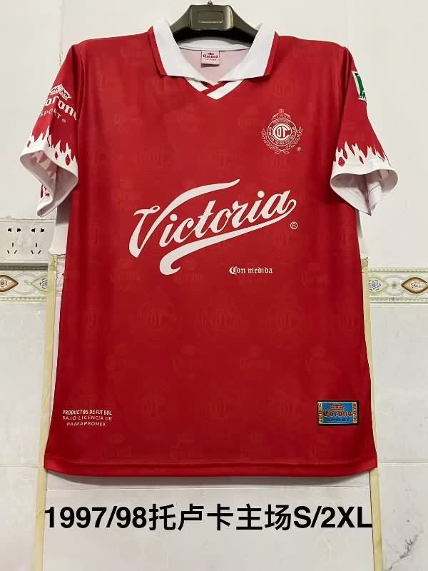 AAA(Thailand) Deportivo Toluca 1997/98 Home Retro Soccer Jersey