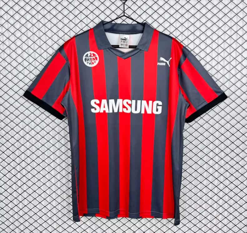 AAA(Thailand) Frankfurt 1991/92 Home Retro Soccer Jersey AAA(Thailand) Frankfurt 1991/92 Home Retro Soccer Jersey