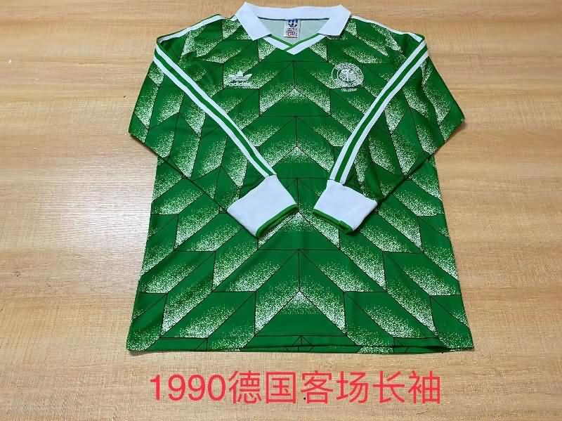 AAA(Thailand) Germany 1990 EURO Away Long Sleeve Retro Soccer Jersey