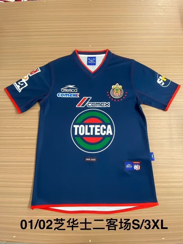 AAA(Thailand) Guadalajara 2001/02 Third Retro Soccer Jersey