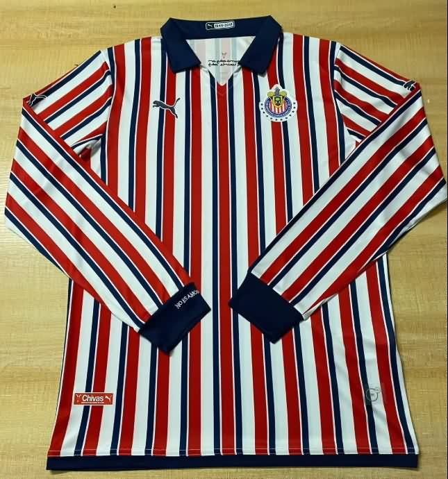 AAA(Thailand) Guadalajara 2018 Home Retro Long Sleeve Soccer Jersey