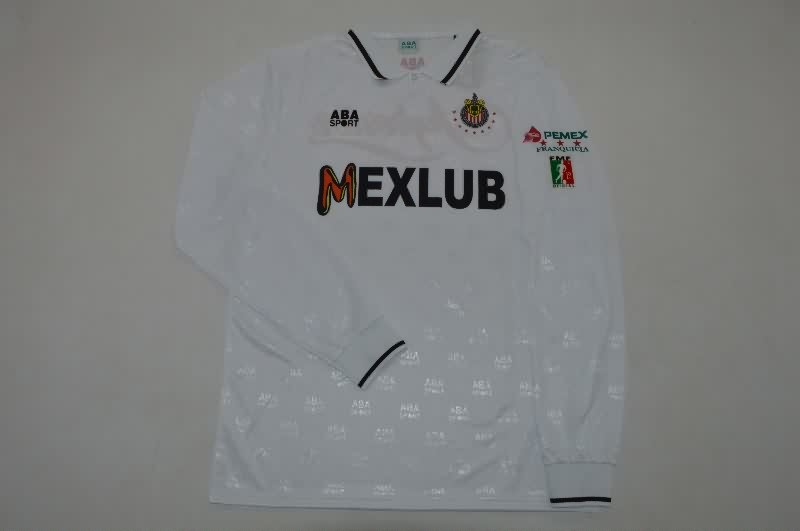 AAA(Thailand) Guadalajara 1994/96 Away Long Sleeve Retro Soccer Jersey