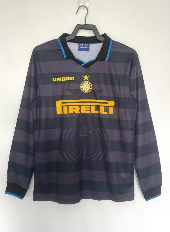 AAA(Thailand) Inter Milan 1997/98 Third Long Sleeve Retro Soccer Jersey