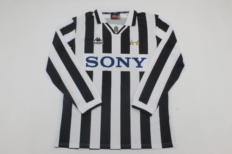 AAA(Thailand) Juventus 1996/97 Home Long Sleeve Retro Soccer Jersey