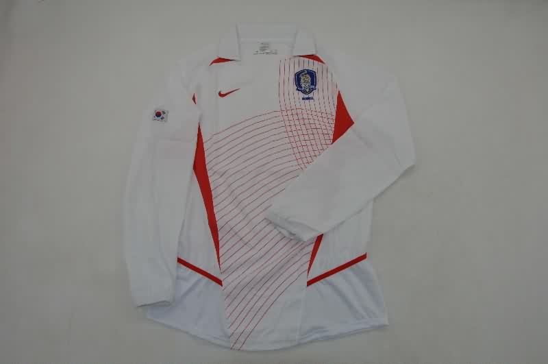 AAA(Thailand) Korea 2002 Away Long Sleeve Retro Soccer Jersey