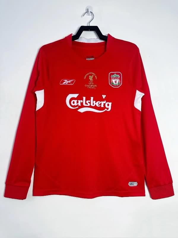 AAA(Thailand) Liverpool 2004/05 Home Final Long Sleeve Retro Soccer Jersey