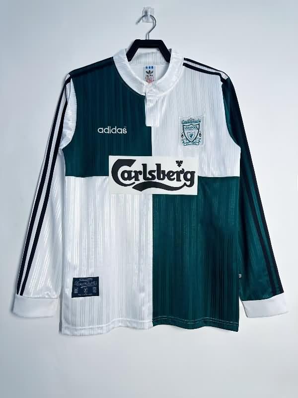 AAA(Thailand) Liverpool 1995/96 Away Long Sleeve Retro Soccer Jersey