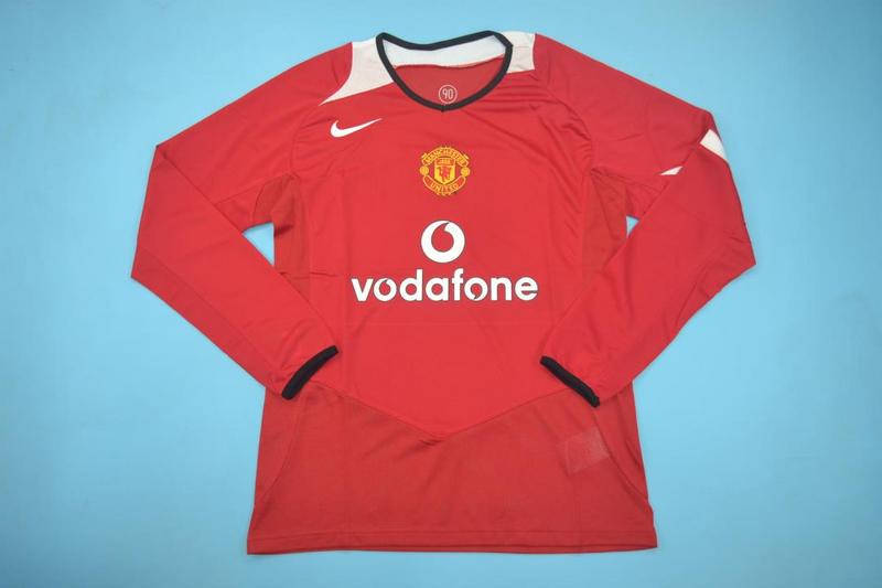 AAA(Thailand) Manchester United 2004/06 Home Long Retro Jersey