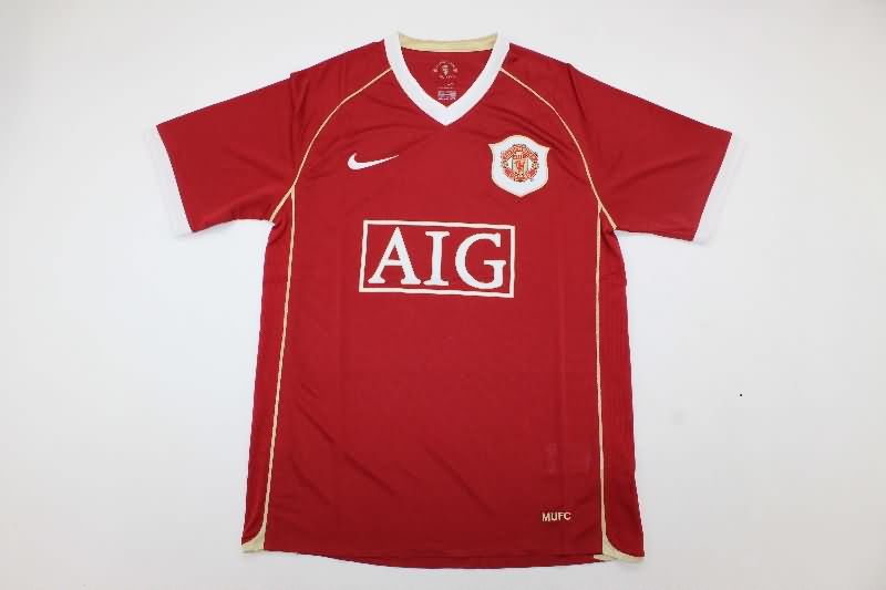 AAA(Thailand) Manchester United 2006/07 Home Retro Soccer Jersey(Player)