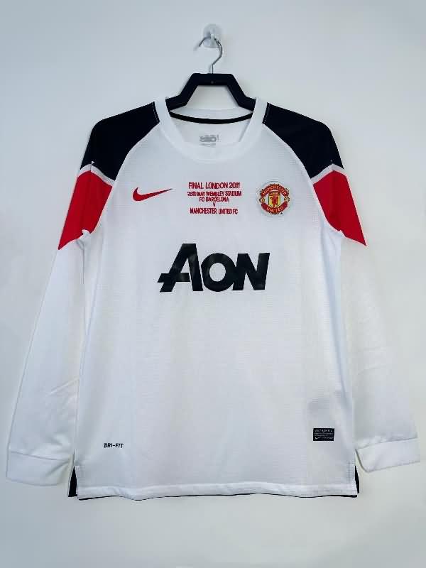 AAA(Thailand) Manchester United 2010/11 Away Long Sleeve Final Soccer Jersey