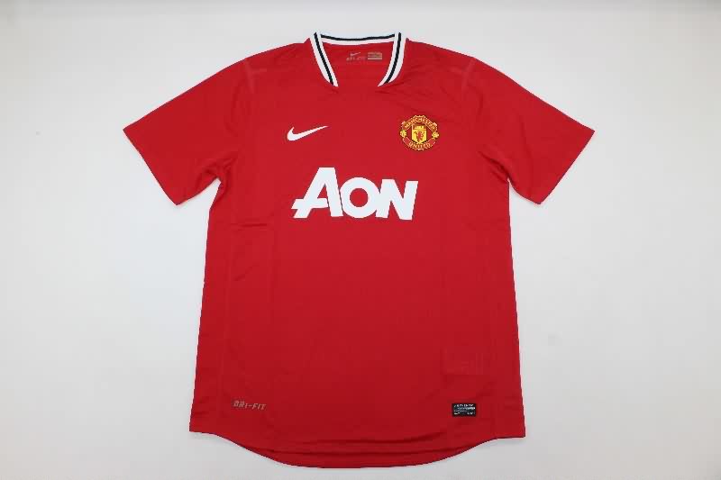 AAA(Thailand) Manchester United 2011/12 Home Retro Soccer Jersey (Player)